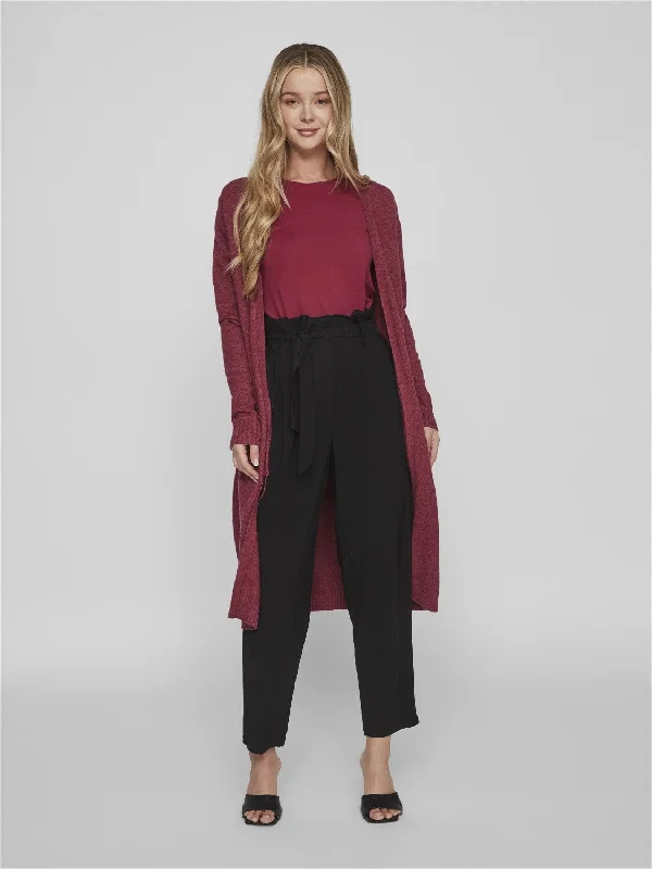 Sian Longline Cardigan (Beet Red)