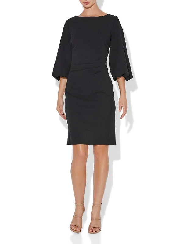 Palmer Black Crepe Dress