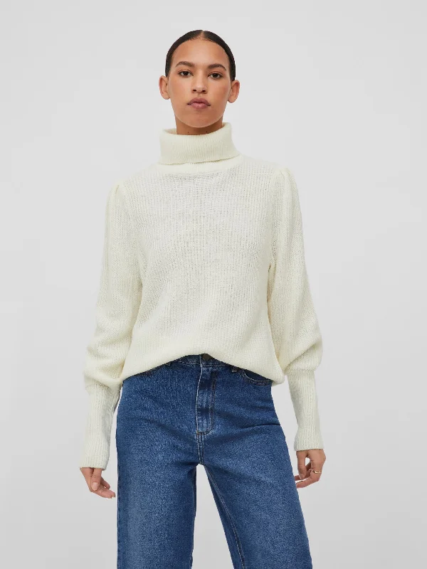 VILOU ROLLNECK JUMPER (WHITE ALYSSUM)