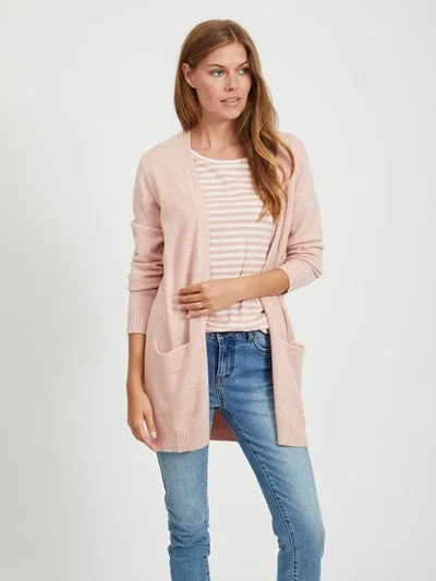 ASHLEY OPEN KNIT CARDIGAN (MISTY ROSE)