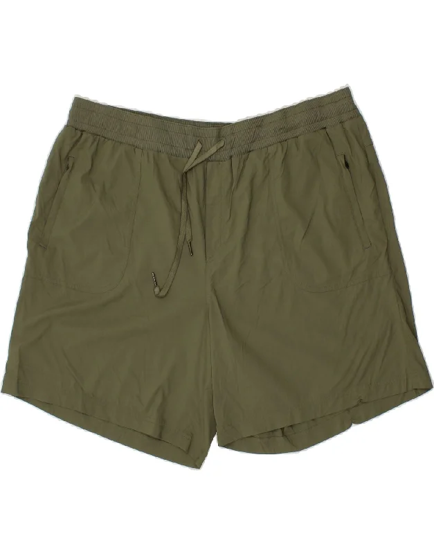 L.L.BEAN Womens Sport Shorts UK 20 2XL  Khaki Cotton