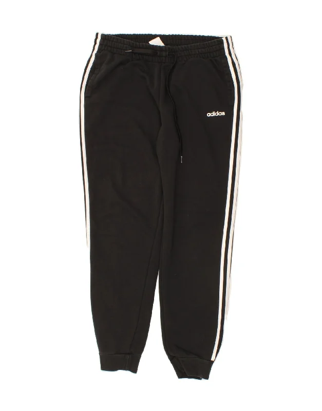 ADIDAS Womens Tracksuit Trousers Joggers UK 20/22 XL Black Cotton