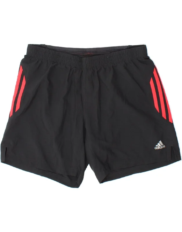 ADIDAS Womens Climacool Sport Shorts UK 12 Medium  Black Polyester