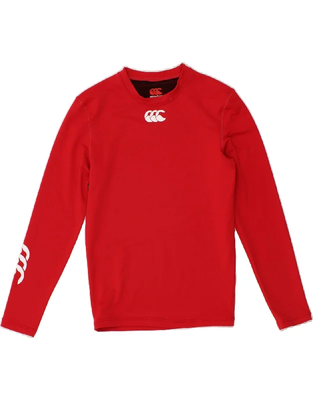 CANTERBURY Womens Graphic Top Long Sleeve UK 6 XS Red