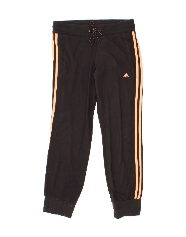 ADIDAS Womens Climalite Tracksuit Trousers Joggers UK 8/10 Small Black