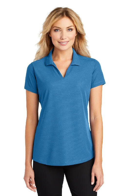 Port Authority Womens Dry Zone Moisture Wicking Short Sleeve Polo Shirt - Celadon Blue