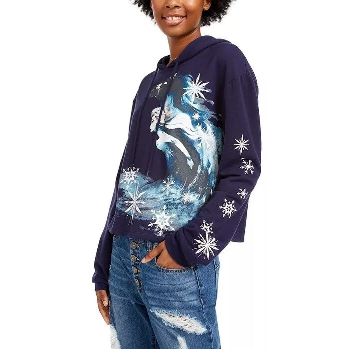 Disney Juniors' Frozen Hoodie Dark Blue Size Extra Small - X-Small