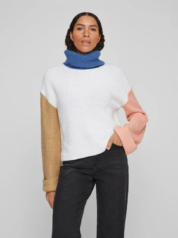 VINA ROLL NECK JUMPER (WHITE ALYSSUM)