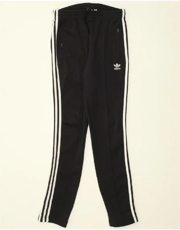 ADIDAS Womens Tracksuit Trousers UK 10 Small Black Polyester