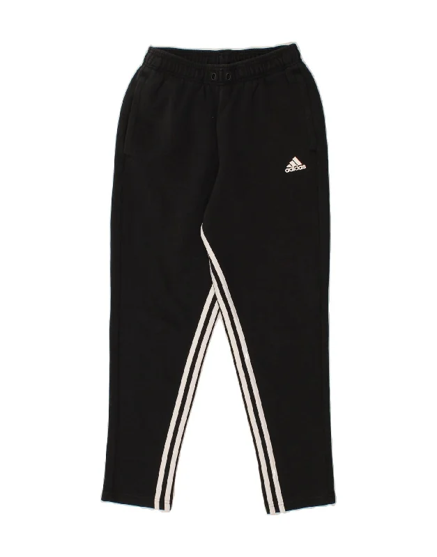 ADIDAS Womens Tracksuit Trousers UK 10 Small Black Cotton