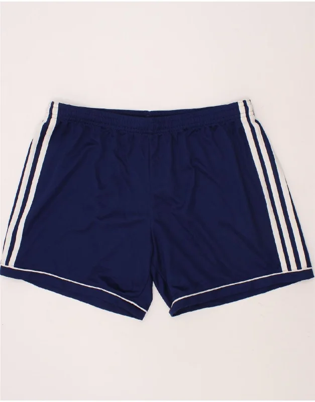 ADIDAS Womens Aeroready Sport Shorts UK 12/14 Medium  Navy Blue Polyester