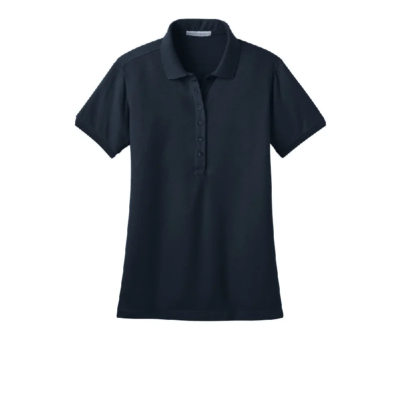 #Port Authority Ladies Stretch Pique Polo