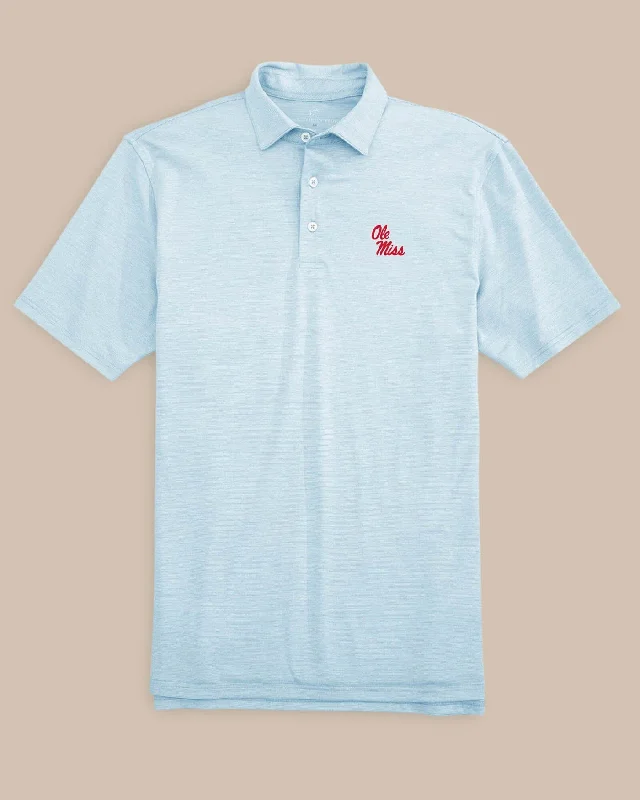 Ole Miss Stacked Driver Spacedye Polo Shirt