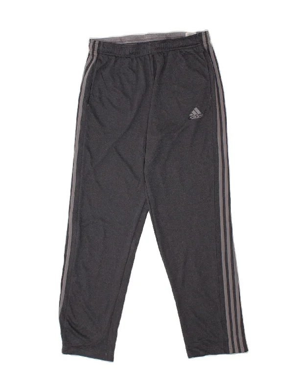 ADIDAS Womens Climalite Tracksuit Trousers UK 16 Large  Grey Polyester