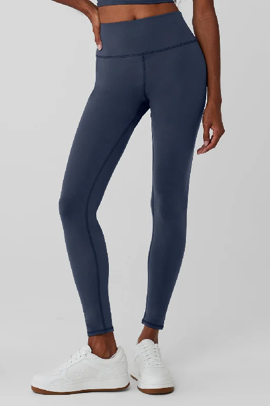 Airbrush Winter Warm High-Waist Nocturne Legging - Navy