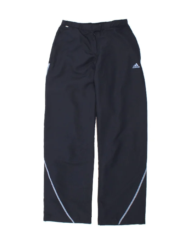 ADIDAS Womens Tracksuit Trousers UK 8 Small Navy Blue Polyester