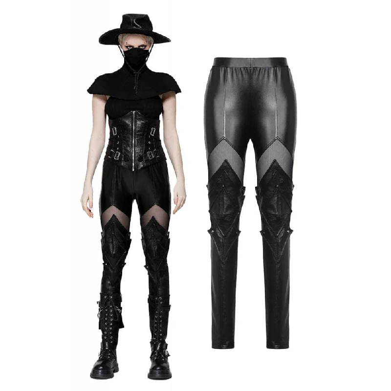 Women's Punk Armor Webbing Leggings