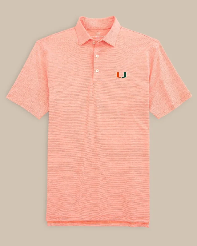 Miami Hurricanes Driver Spacedye Polo Shirt