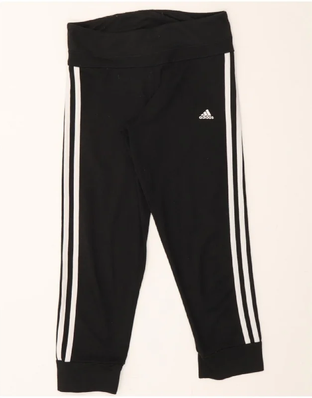 ADIDAS Womens Climalite Tracksuit Trousers Joggers UK 4/6 XS  Black