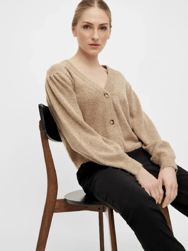 Everly Short Cardigan (Incense/Melange)