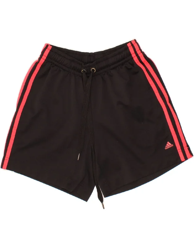 ADIDAS Womens Sport Shorts UK 8/10 Small Black Polyester