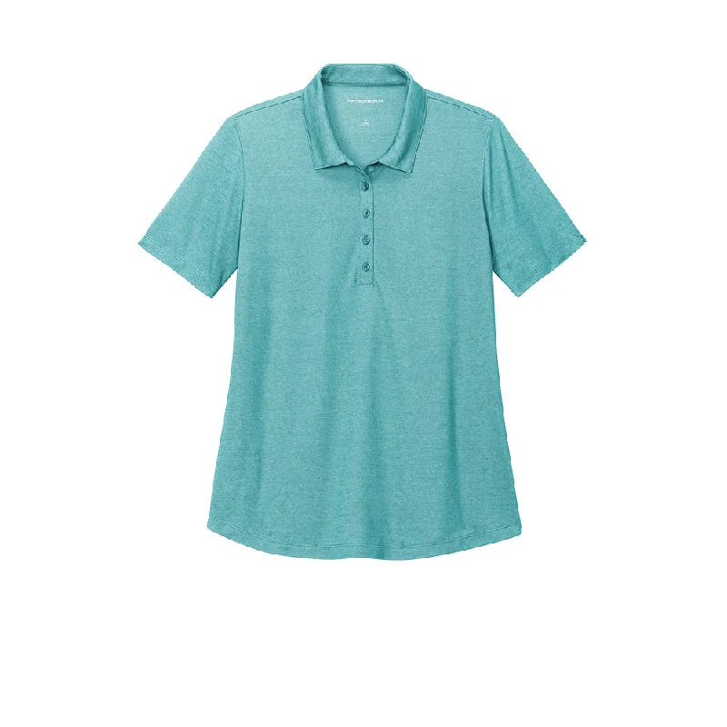 #Port Authority Ladies Fine Pique Blend Polo