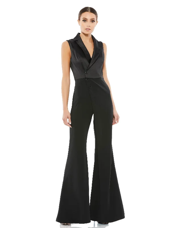 Ieena Duggal 26603 - V-Neck Formal Jumpsuit | Couture Candy