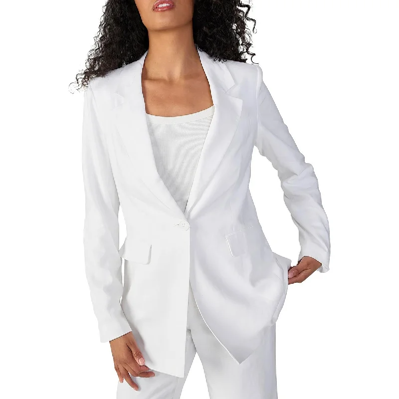 Sanctuary Womens Kora Linen Suit Separate One-Button Blazer