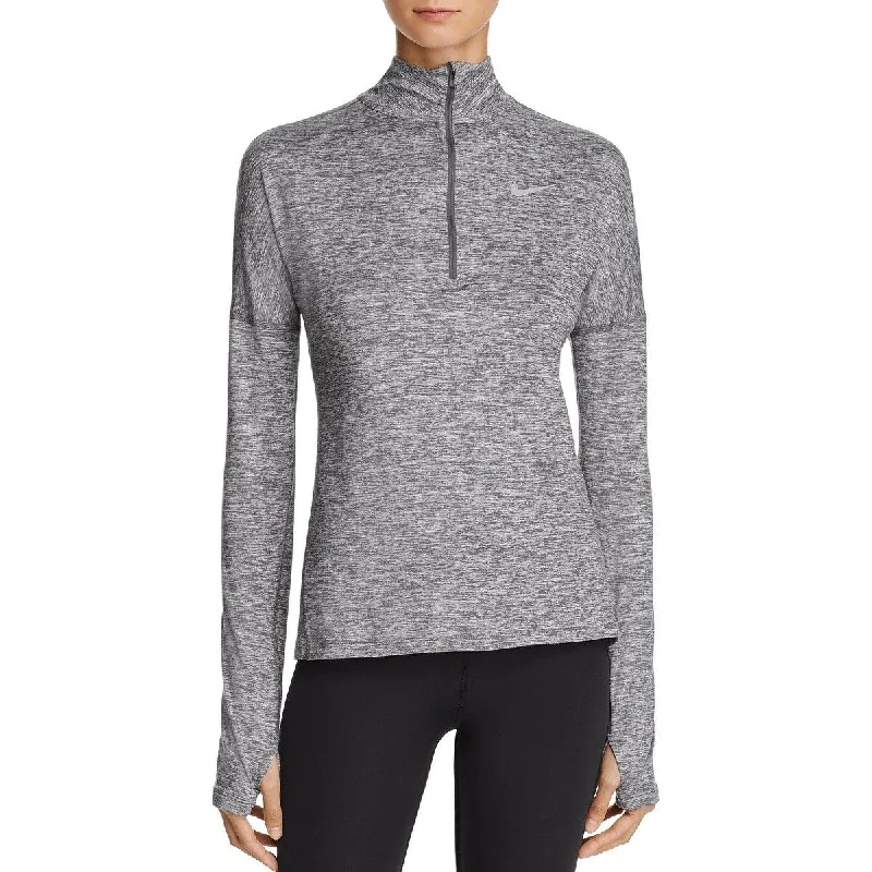 Nike Women's Thermasphere Element Half-Zip Top Heather Grey Small - s (4 - 6)