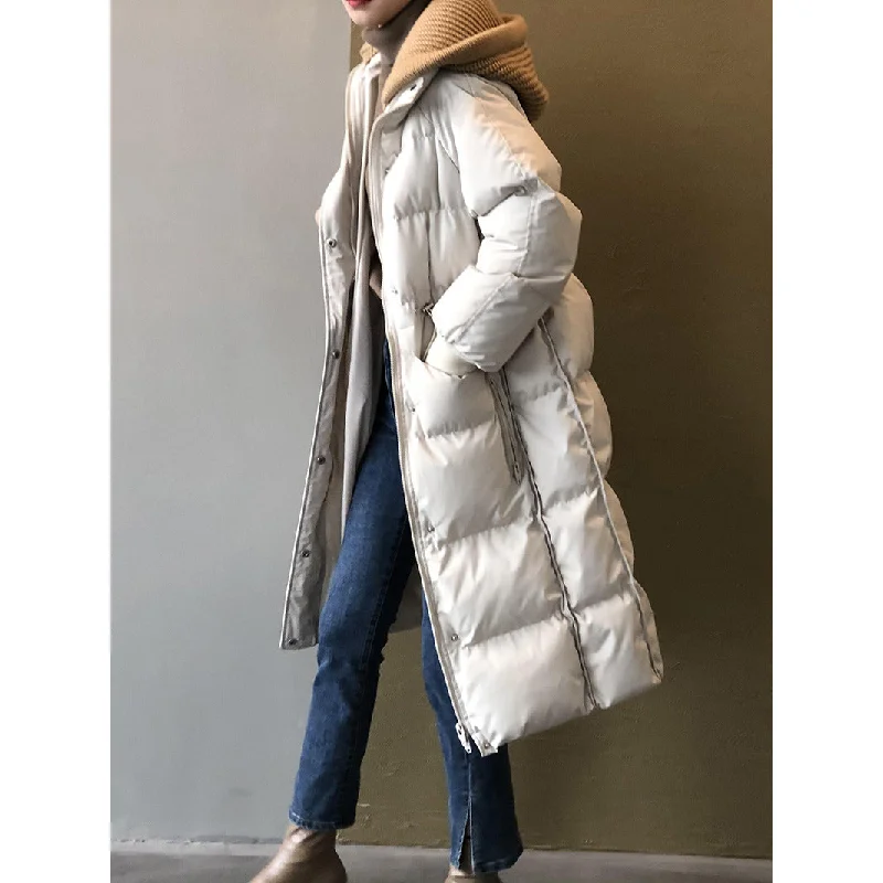 Winter Warm Long Cotton Overcoats for Women