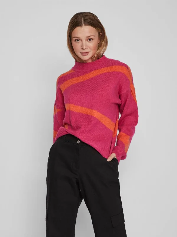 Claro Knit Jumper (Pink Yarrow/Orange)