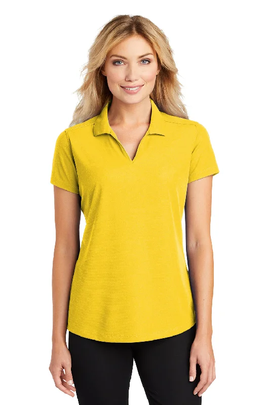 Port Authority Womens Dry Zone Moisture Wicking Short Sleeve Polo Shirt - Yellow