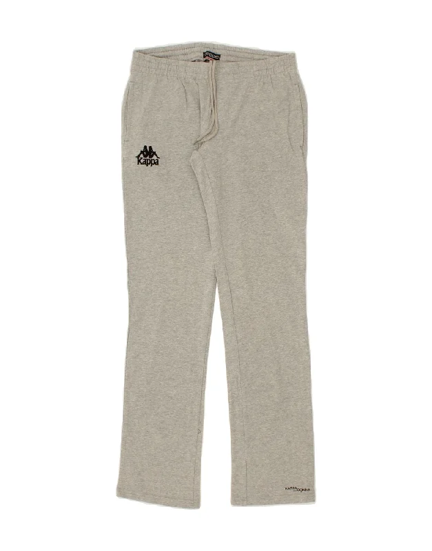 KAPPA Womens Tracksuit Trousers UK 10 Small  Grey Cotton