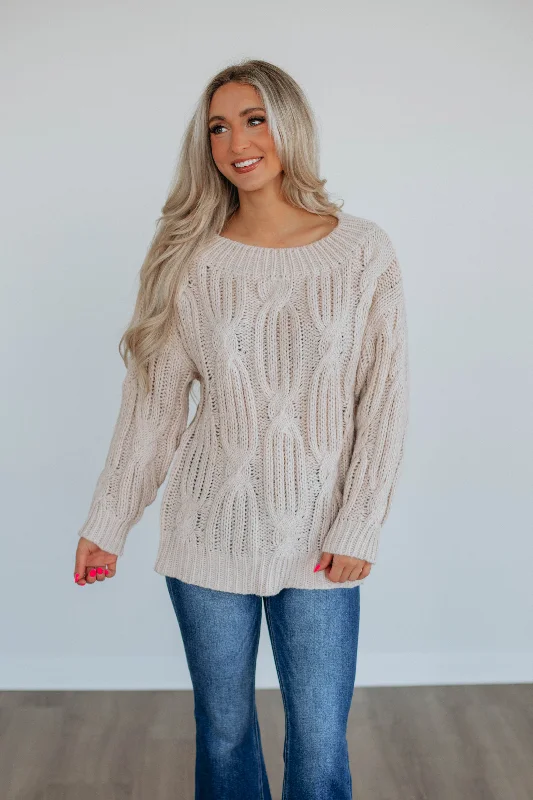 Enzo Cable Knit Sweater