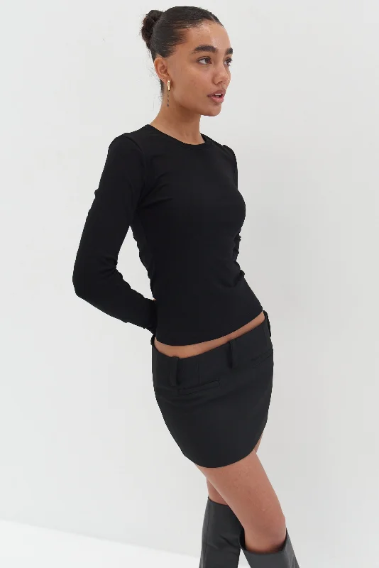 Everyday Baby Long Sleeve Top - Black