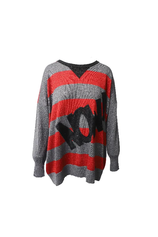 Iceberg Sparkly Stripe Sweater in Multicolor Cotton