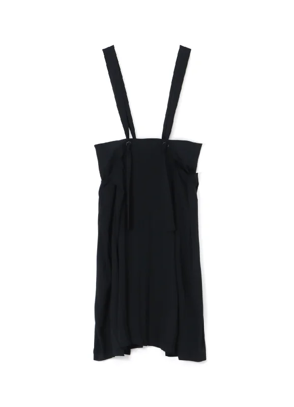 W/GABARDINE PLEATS SUSPENDER SKT