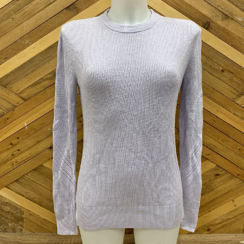 Lululemon- knit sweater- MSRP $128: Light Purple -women-MD