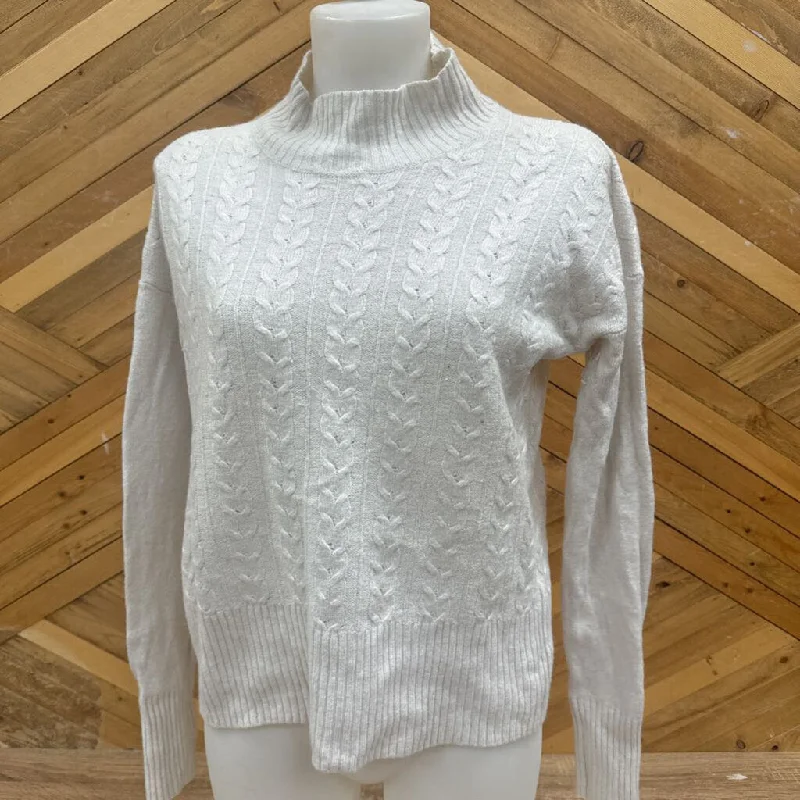 Sherpa - Women's Merino-Blend Knit Sweater - MSRP $150: White-women-XL