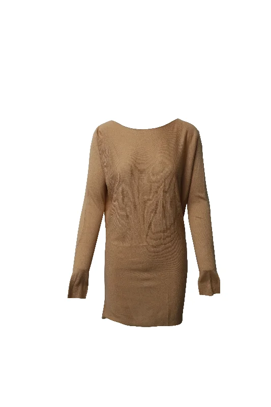 Vince Sweater Dress in Beige Rayon