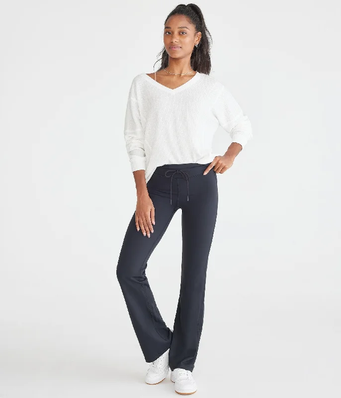 Aeropostale Air Soft Mid-Rise Bootcut Leggings