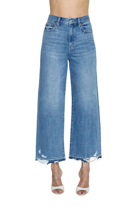 Loretta High Rise Wide Leg Ankle Jeans In Revaler Vintage