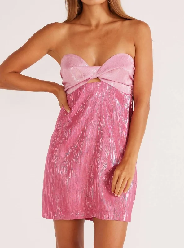 Vida Mini Dress In Pink