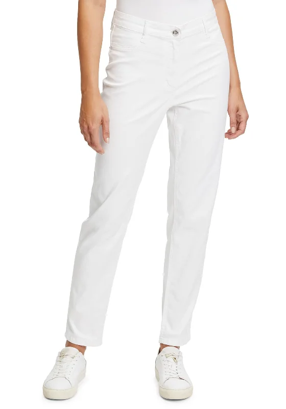 Betty Barclay Sally Slim Leg Jeans, White