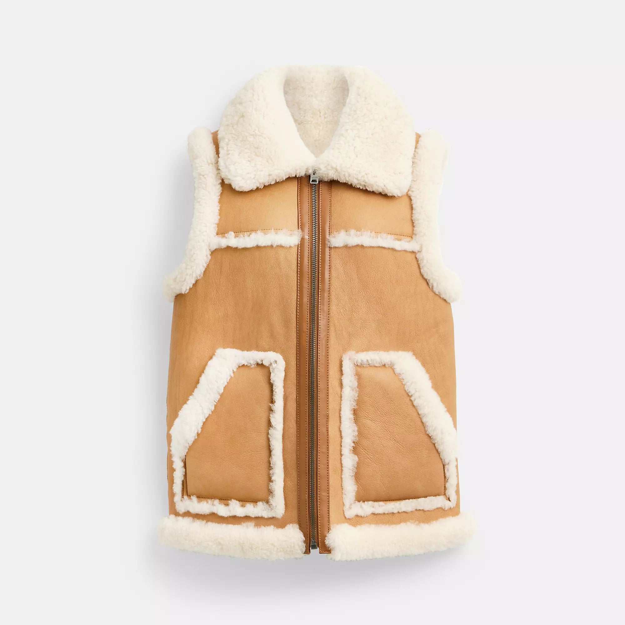 Coach Outlet Reversible Shearling Vest