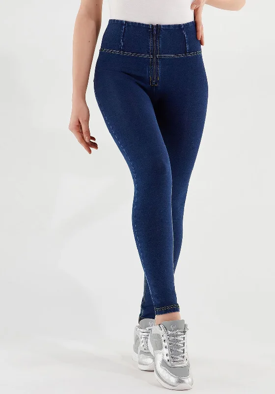 Freddy High Rise Skinny Jeans, Dark Blue