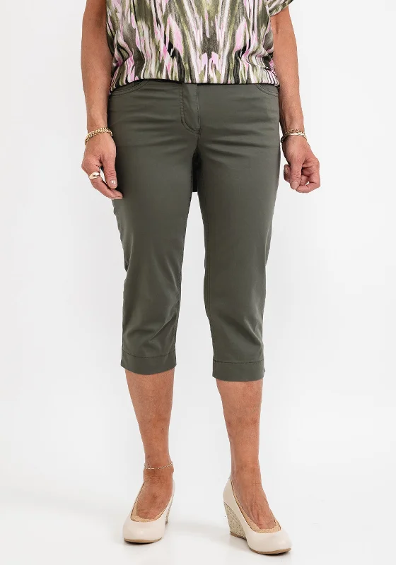 Gerry Weber Slim Leg Capri Jeans, Green