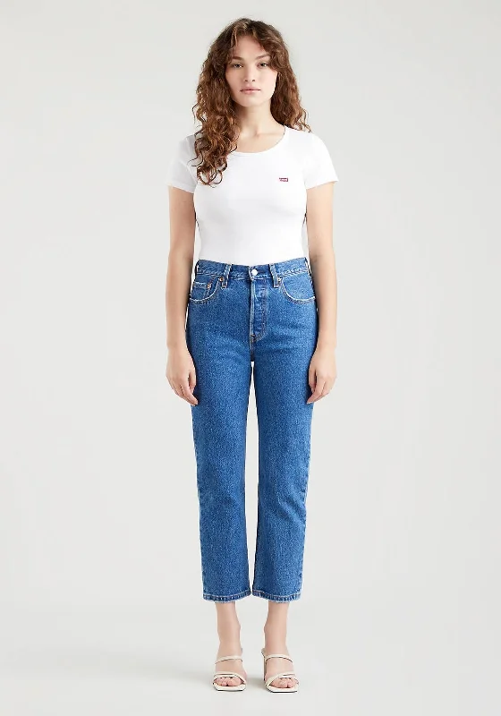 Levis® 501® Original Cropped Jeans, Jazz Pop Blue 0225