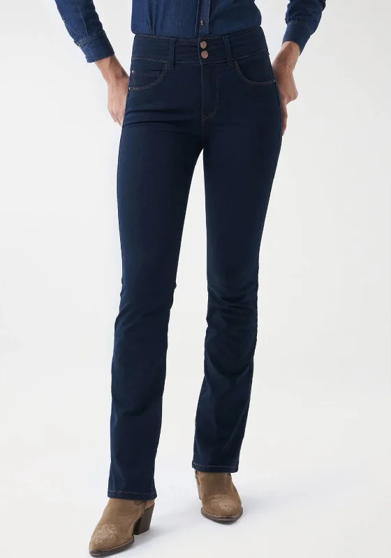 Salsa Push In Bootcut Jeans, Dark Blue Denim