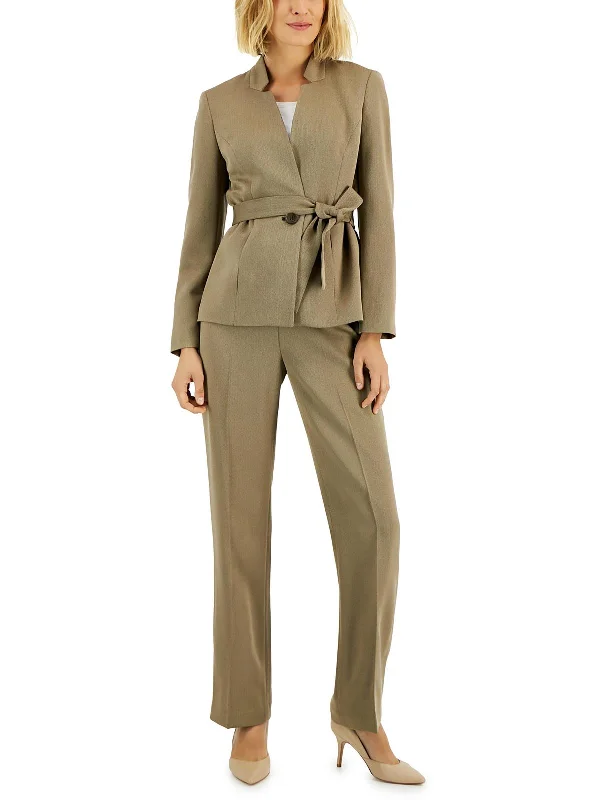 Womens 2PC Polyester Pant Suit